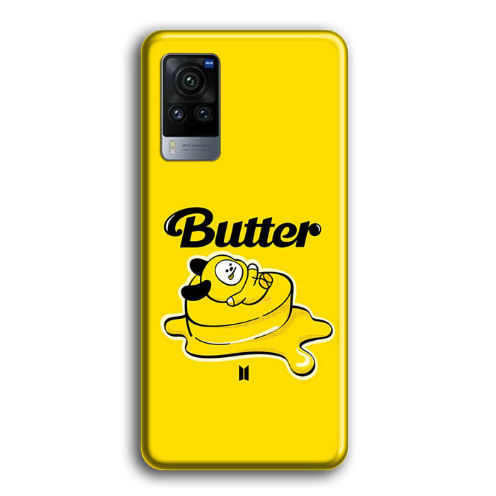 Ốp Điện Thoại Mặt Kính Hình Bt21 Bts Chimmy On The Butter P2968 Cho Vivo X60 X50 Pro V20 Se Y20