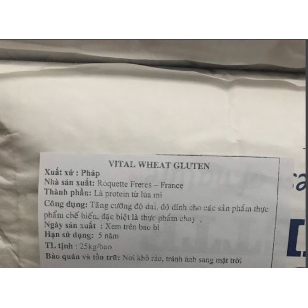 [100g-500g] Bột VITAL WHEAT GLUTEN (Tinh bột lúa mì)-Pháp