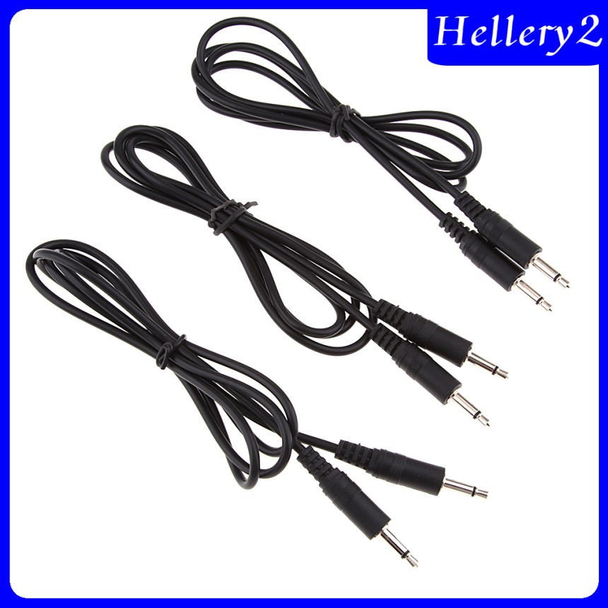 3 Pack Male to Male 3.5mm Aux Audio Mono Cable for 3.5mm-Enabled Devices 1m