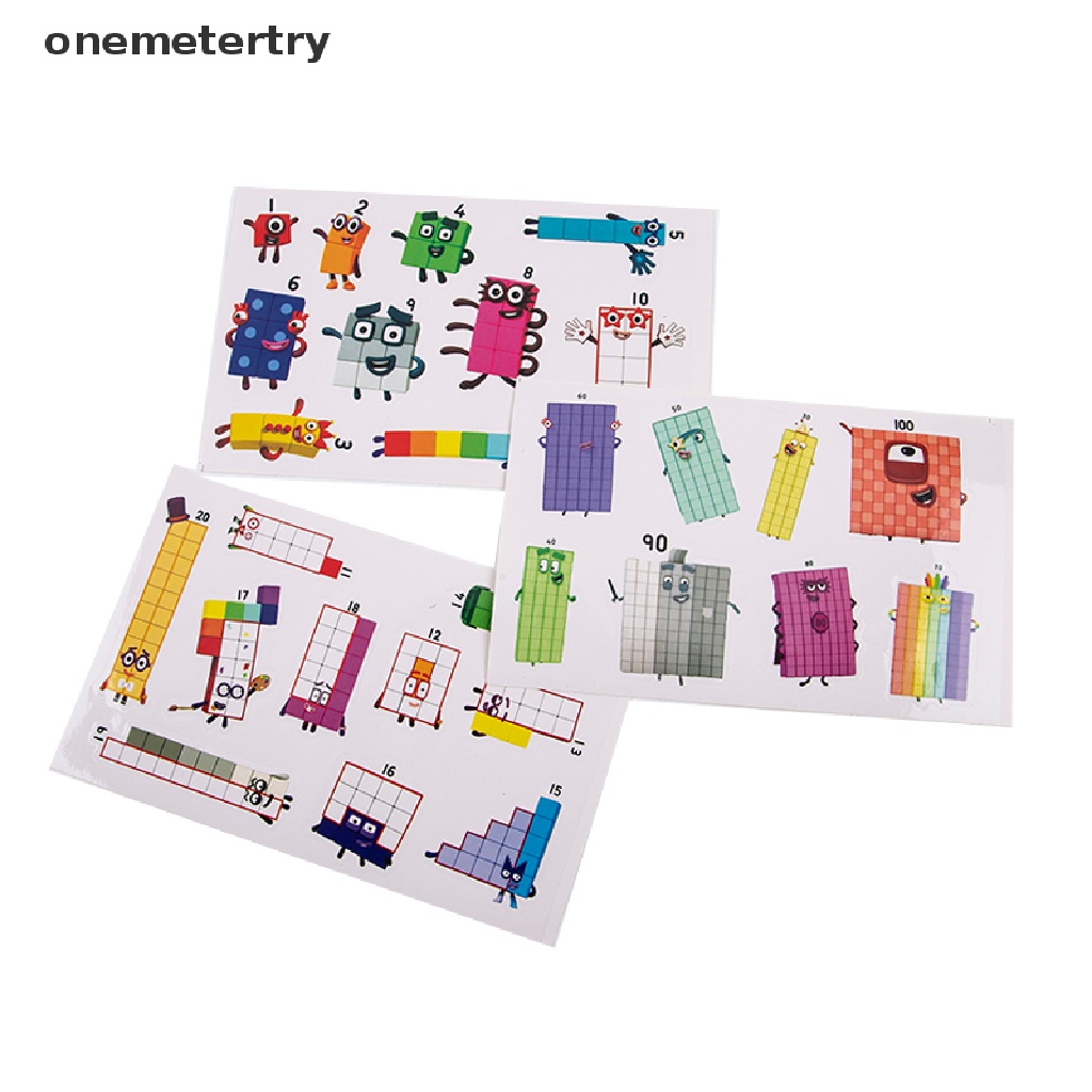 Numberblocks Stickers Toys Number Blocks Graffiti DIY Skateboard Cup Bike Decals .