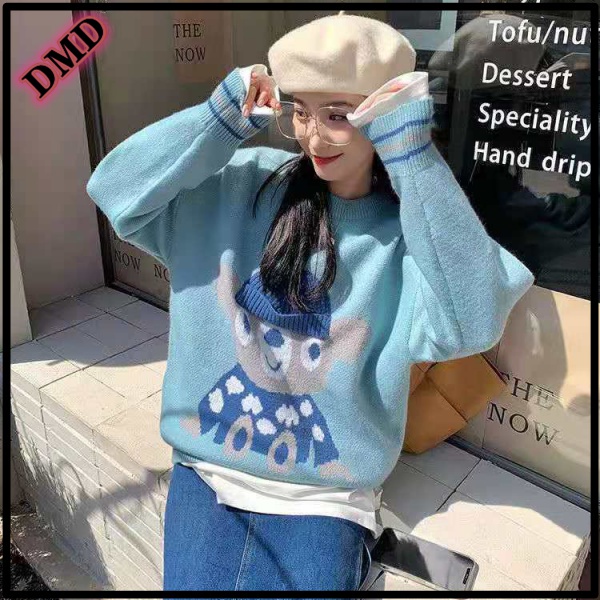 Áo Sweater Dệt Kim Tay Dài Thời Trang