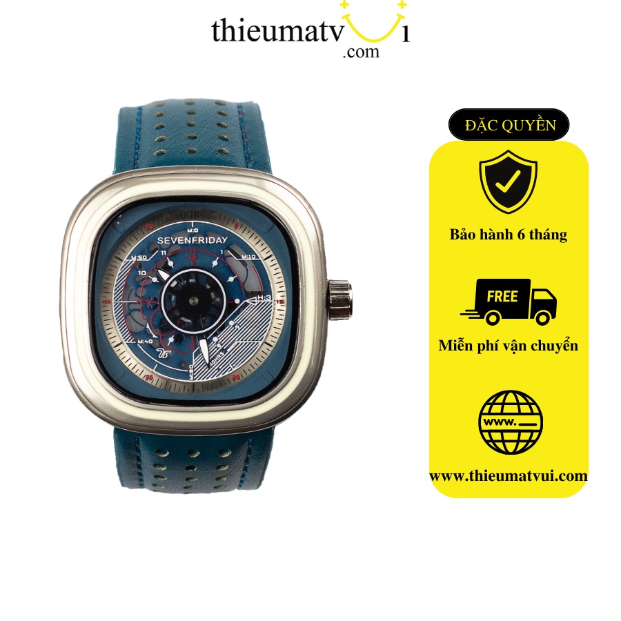 Đồng hồ cơ Sevenfriday Tubor màu Xanh phiên bản mới thời trang dành cho Nam