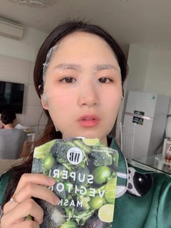 (Hàng xách tay)MẶT NẠ THẢI ĐỘC RAU CỦ QUẢ SUPER VEGITOKS MASK 6 miếng