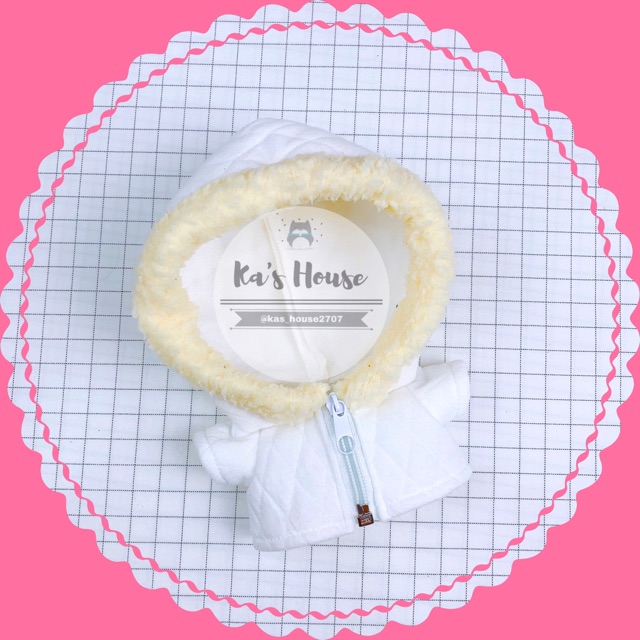 {15cm-20cm} HÀNG CÓ SẴN - Áo mũ lông, outfit doll, outfit c