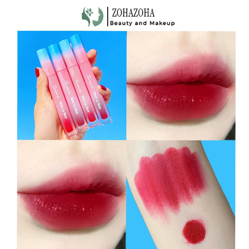 Son kem Lameila Velvet Lip Glaze son môi lì mịn lâu trôi nội địa Trung ZH-SK-L01