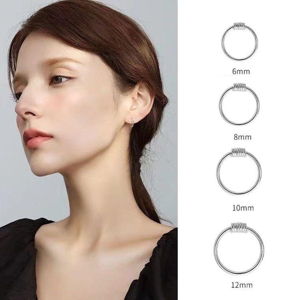 Bông Tai Tròn Phong Cách Hàn Quốc Dành Cho Nam Nữ|Khuyên Tai Dạng Vòng Thời Trang Dành Cho Nữ