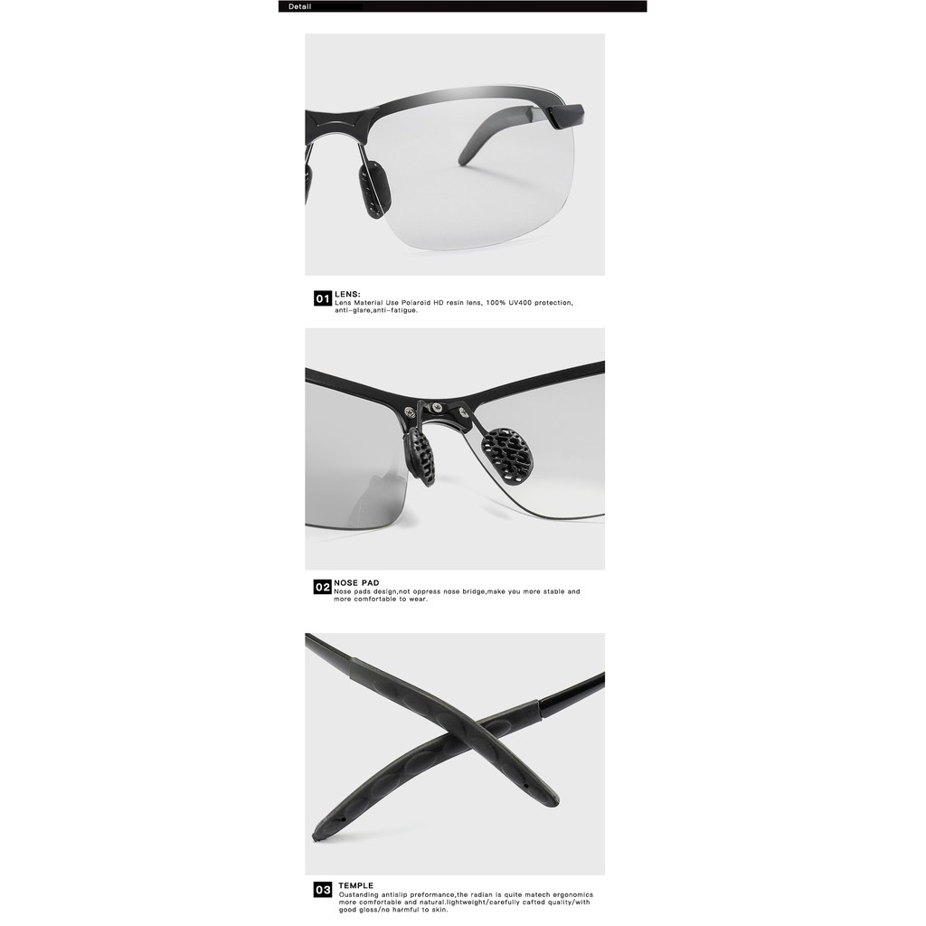 Kính Mát Phân Cực Kiểu Dáng Cổ Điển Cho Nam