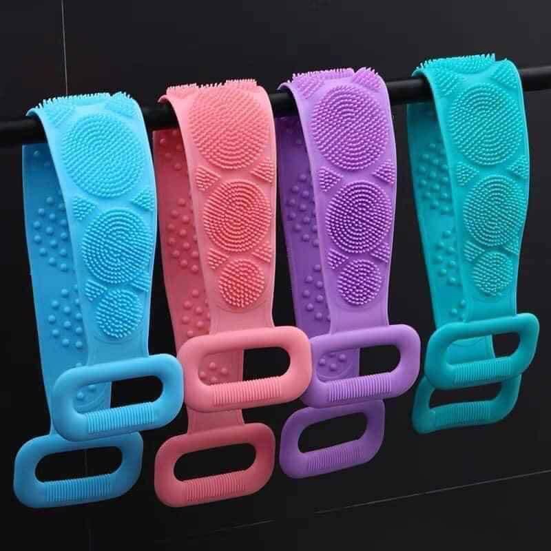 Cọ Lưng Silicon 2 mặt Dây Tắm Chà Lưng Chất Liệu Silicone