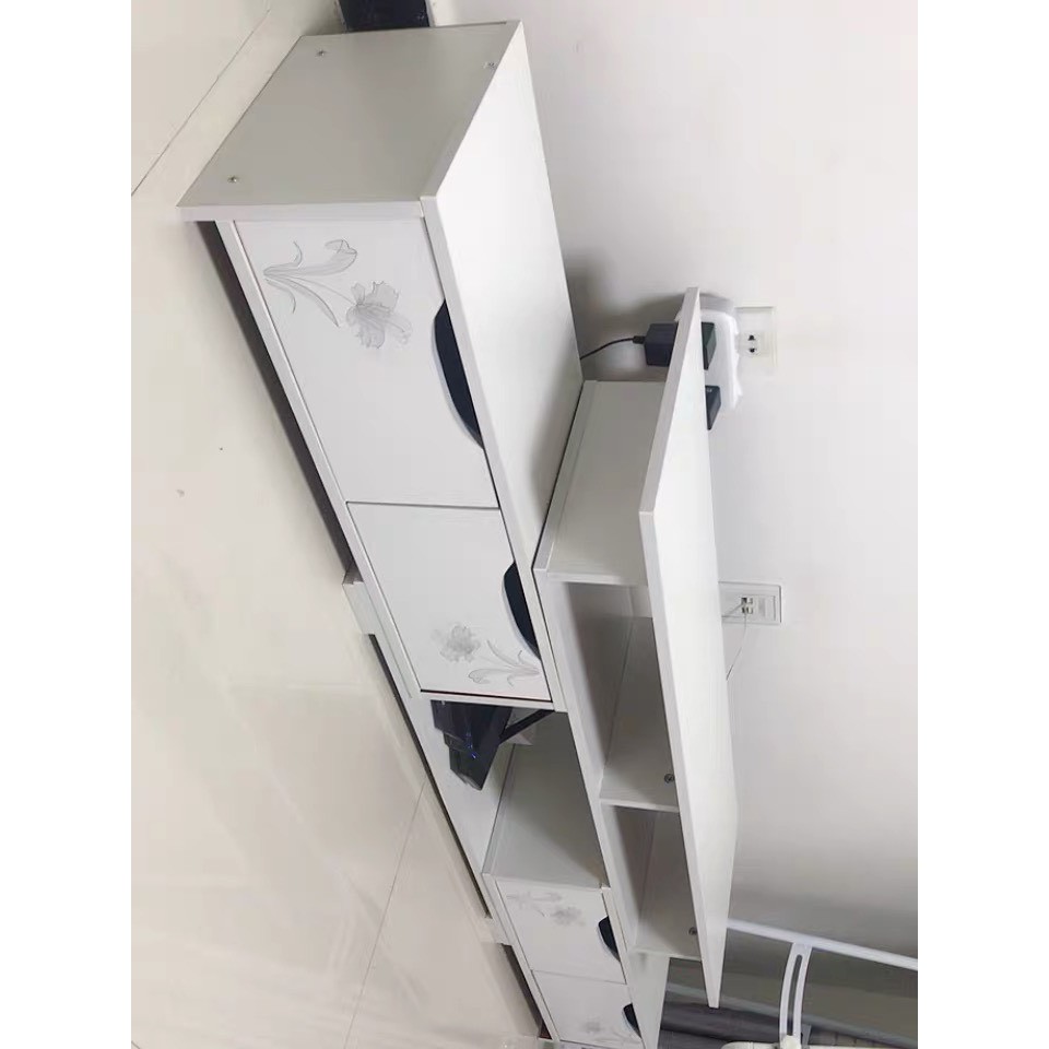 [ Follow shop giảm 3% ] Kệ tivi tùy chỉnh kích thước NT-1219 (120-190)*30*32cm, Gỗ MDF 12mm phủ melamine chống thấm