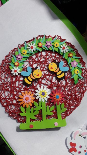 Mẹc mây màu trang trí mầm non