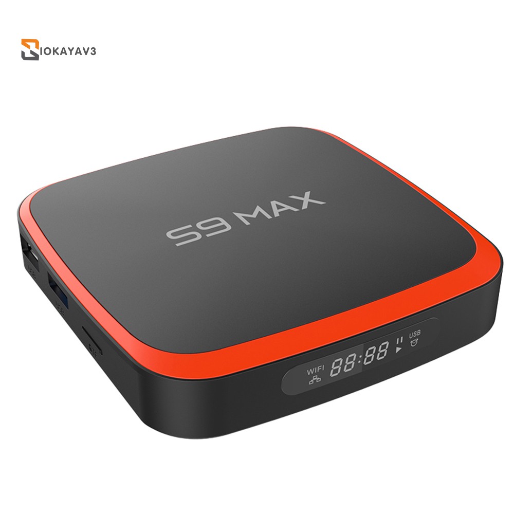 Đầu Tv Box S9 Max Android 9.0 S905X3 2.4g / 5g Wifi 3d 4k Smart Player H.265