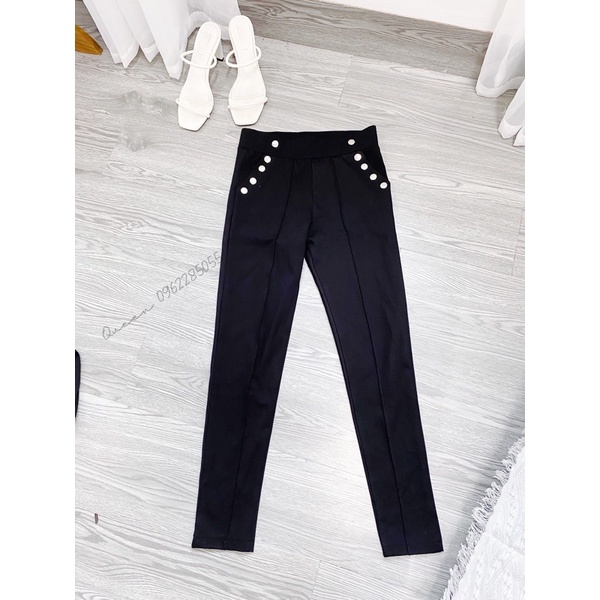 Quần legging Slim 10 cúc inox cạp cao ôm eo trên( ảnh thật) | BigBuy360 - bigbuy360.vn