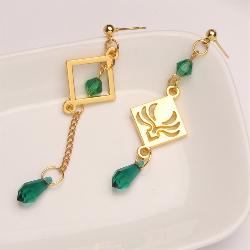 Bông Tai 7 Mặt Hóa Trang Nhân Vật Anime Genshin Impact Vision Keqing Xiao Zhongli Làm Quà Tặng Cho Nữ