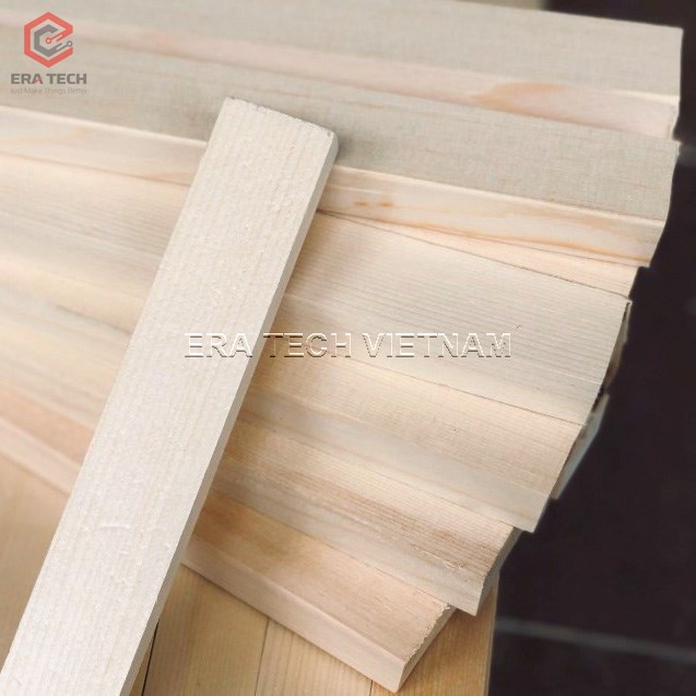 Thanh gỗ thông trắng phủ PU, dài 50cm