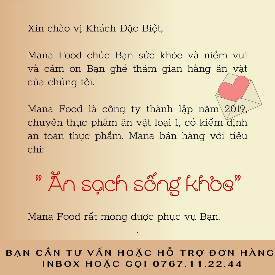 [Hũ vuông] 250G Hạt Sen Tỏi Ớt Mana Food | VSATTP - Hạt bùi thơm - Chất lượng