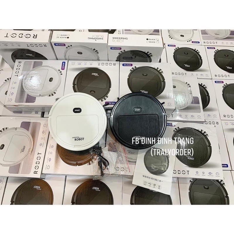 Robot Hút Bụi Thông Minh Tự Động Quay Đầu Khi Gặp Vật Cản Pin Sạc Sử Dụng Nhiều Lần ( ORDER)