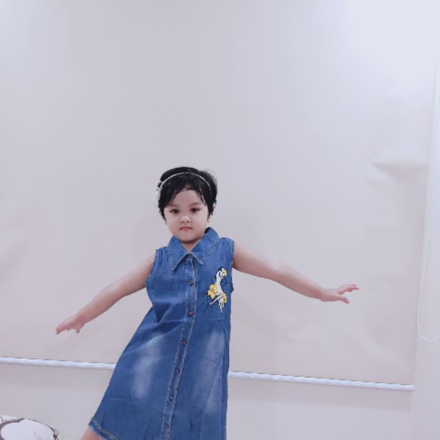 Đầm jean KiDstyle  hàng chuẩn shop cho bé