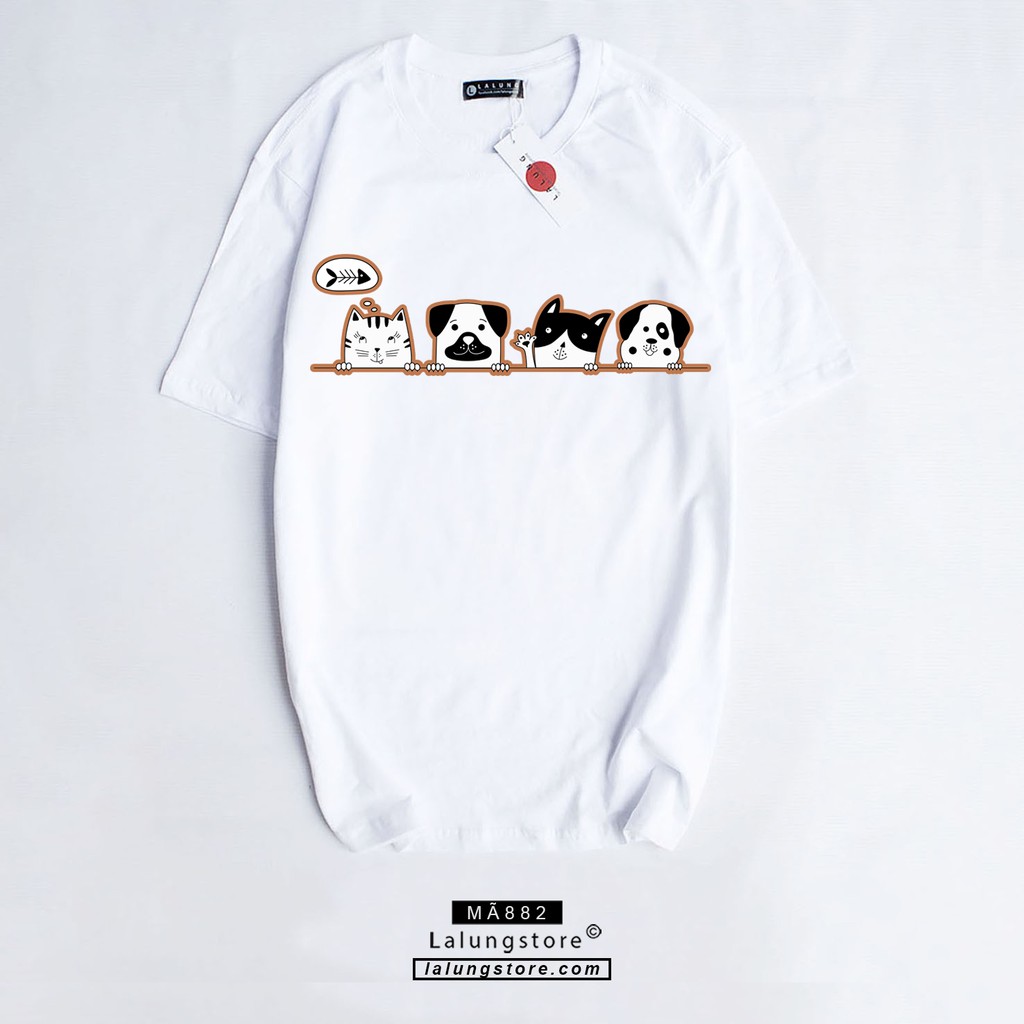 Áo phông chó mèo cute
