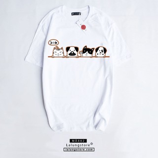 Áo phông chó mèo cute (chất đẹp, nam nữ đều mặc được)