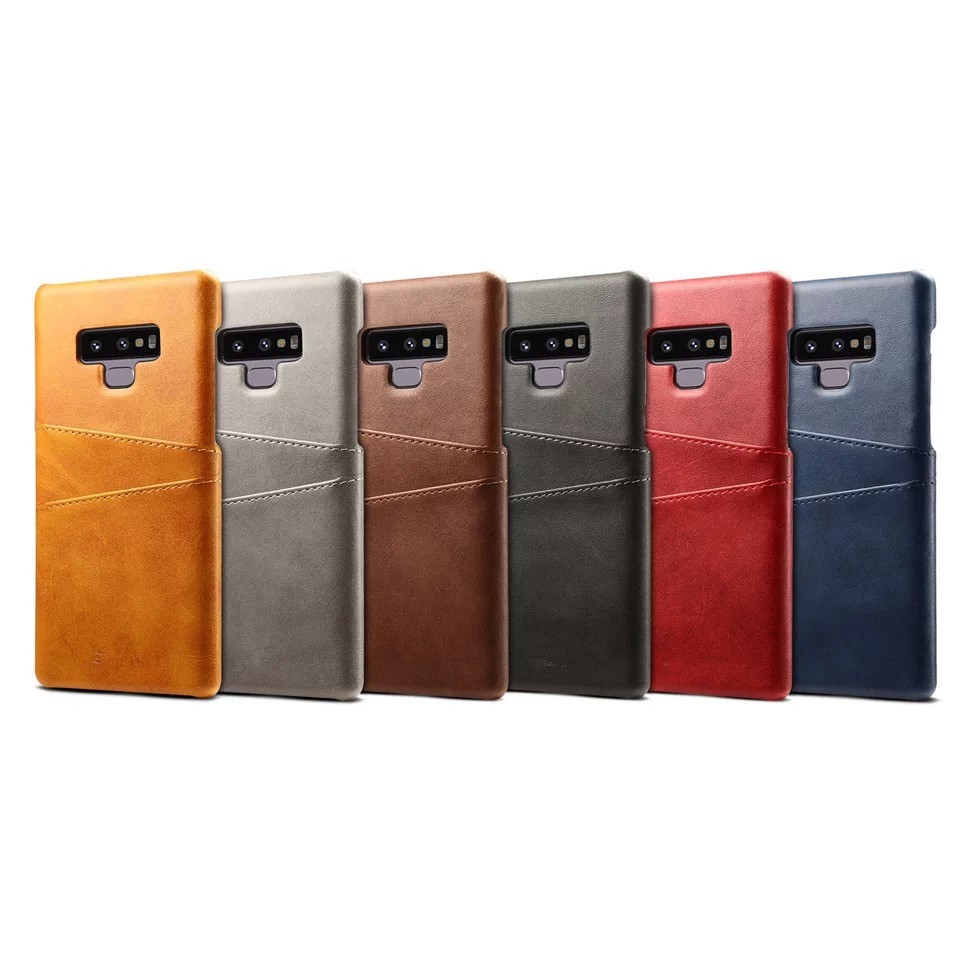 Ốp Điện Thoại Da Giả Có Ngăn Đựng Thẻ Cho Samsung Galaxy S23 s22 s21 S8 S9 S9P note 8 9 s20fe s21fe note 20 ultra