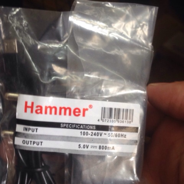 Sạc Hammer chính hãng Micro usb liền dây thumbnail