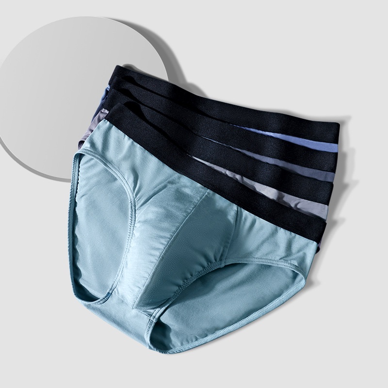 Quần Lót Boxer Lưng Vừa Thoáng Khí Kháng Khuẩn Plus Size Họa Tiết Tổ Ong Cho Nam