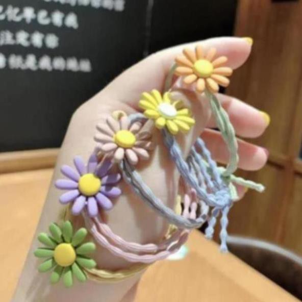 Dây buộc tóc cột tóc hoa cúc - HKNP0