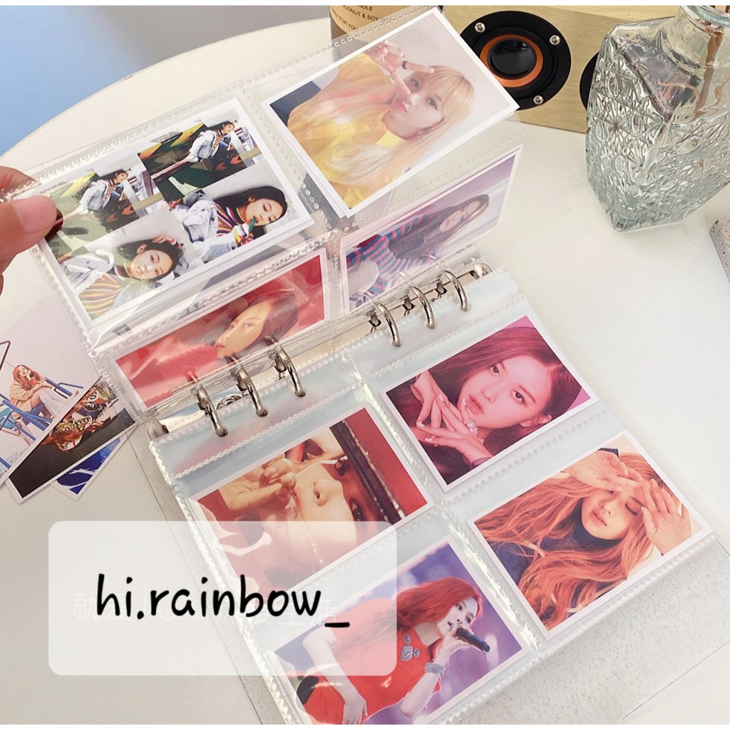 ALBUM ẢNH - BÌA CÒNG MÀU CÓ NHŨ  KÈM 25 SHEET ĐỰNG CARD BÊN TRONG
