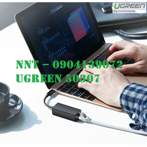Cáp chuyển đổi USB Type-C to Lan 10/100/1000Mbps chính hãng Ugreen 50307 cao cấp