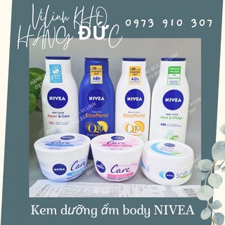🇩🇪Mẫu mới-Kem dưỡng da dưỡng thể Nivea (hàng đức đủ Bill Đức)