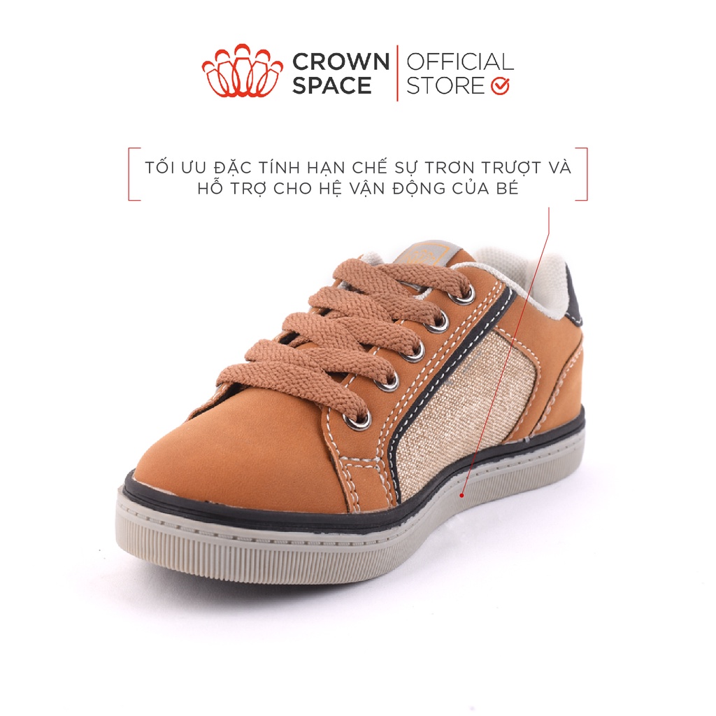 Giày Thể Thao Sneaker Bé Gái Đi Học Đi Chơi Crown Space Cao Cấp CRUK213 Nhẹ Êm, Chống Hôi Chân Size 28 đến 37