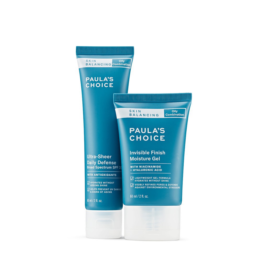 Gel Dưỡng Ẩm Kiểm Soát Dầu Cho Da Thoáng Mịn Paula’s Choice Skin Balancing Invisible Finish Moisture 60ml