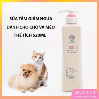 Sữa tắm cho chó mèo, giảm ngứa, ngăn rụng lông