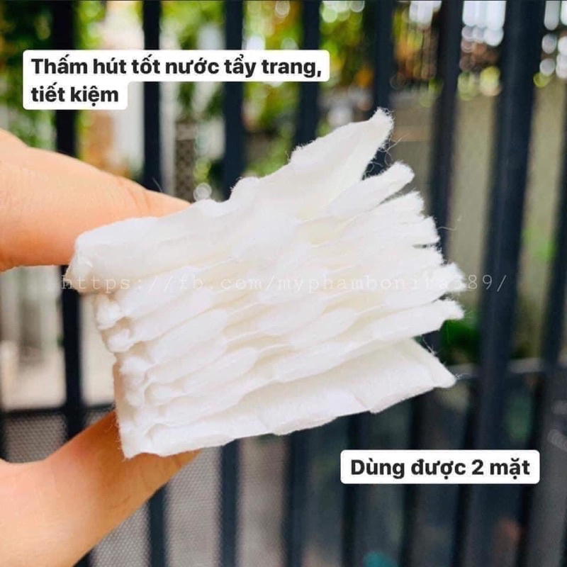 Bông Tẩy Trang Cotton Pads 3 lớp 222 Miếng 100% Cotton