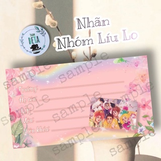 🌈nhãn vở nhóm líu lo_nxnx🌟