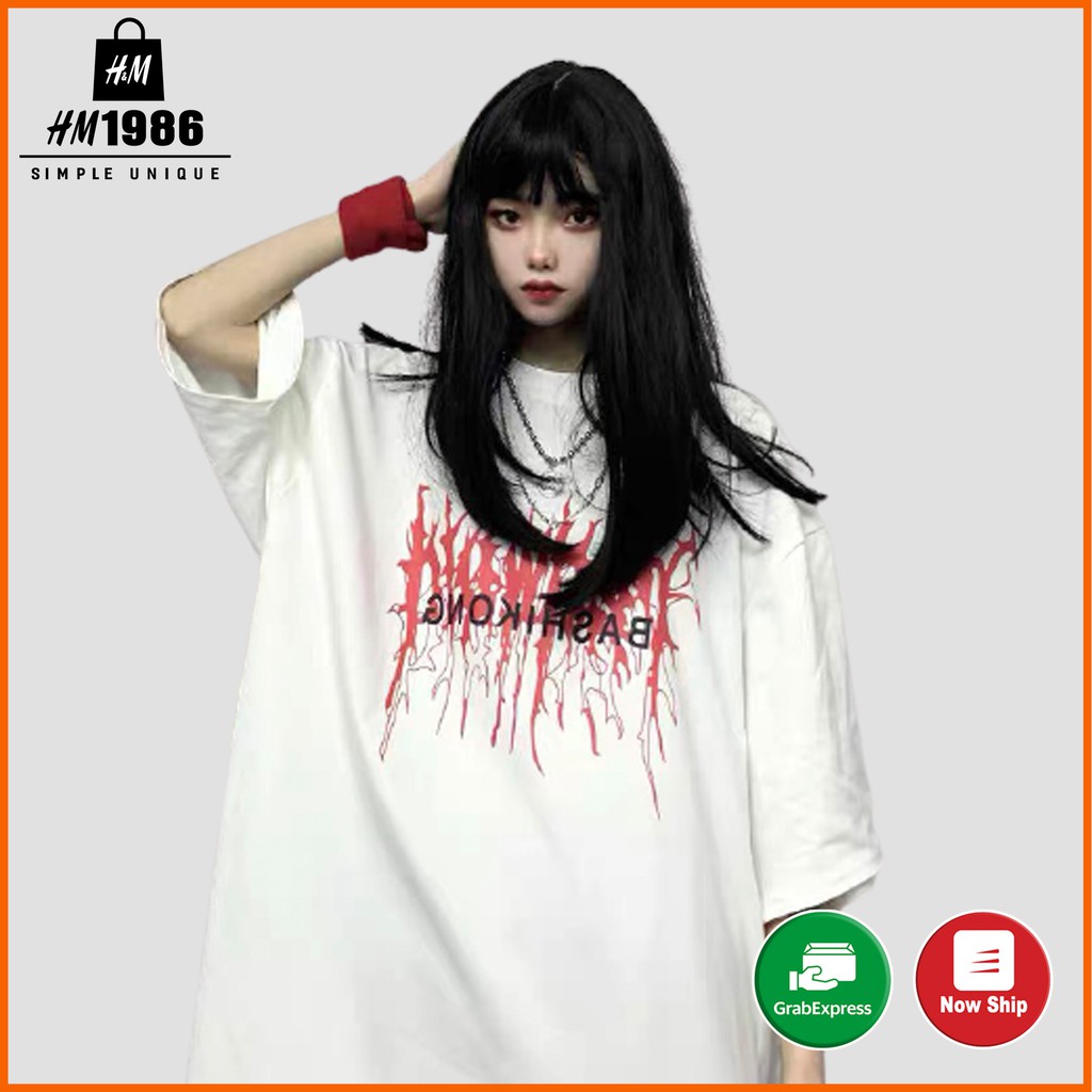 Áo thun nam nữ unisex tay lỡ form rộng 3123 , Áo thun form rộng Oversize trơn cao cấp HM1986 | BigBuy360 - bigbuy360.vn