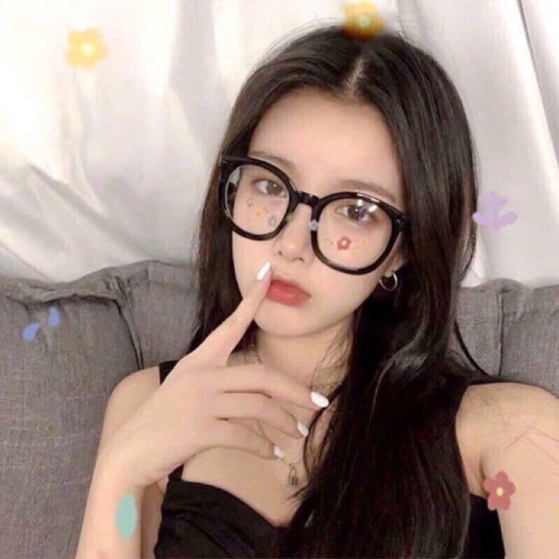 Kính cận nam nữ gọng tròn thời trang cute giá rẻ, mắt kính không độ chống tia UV phong cách cổ điển LUMINA 041