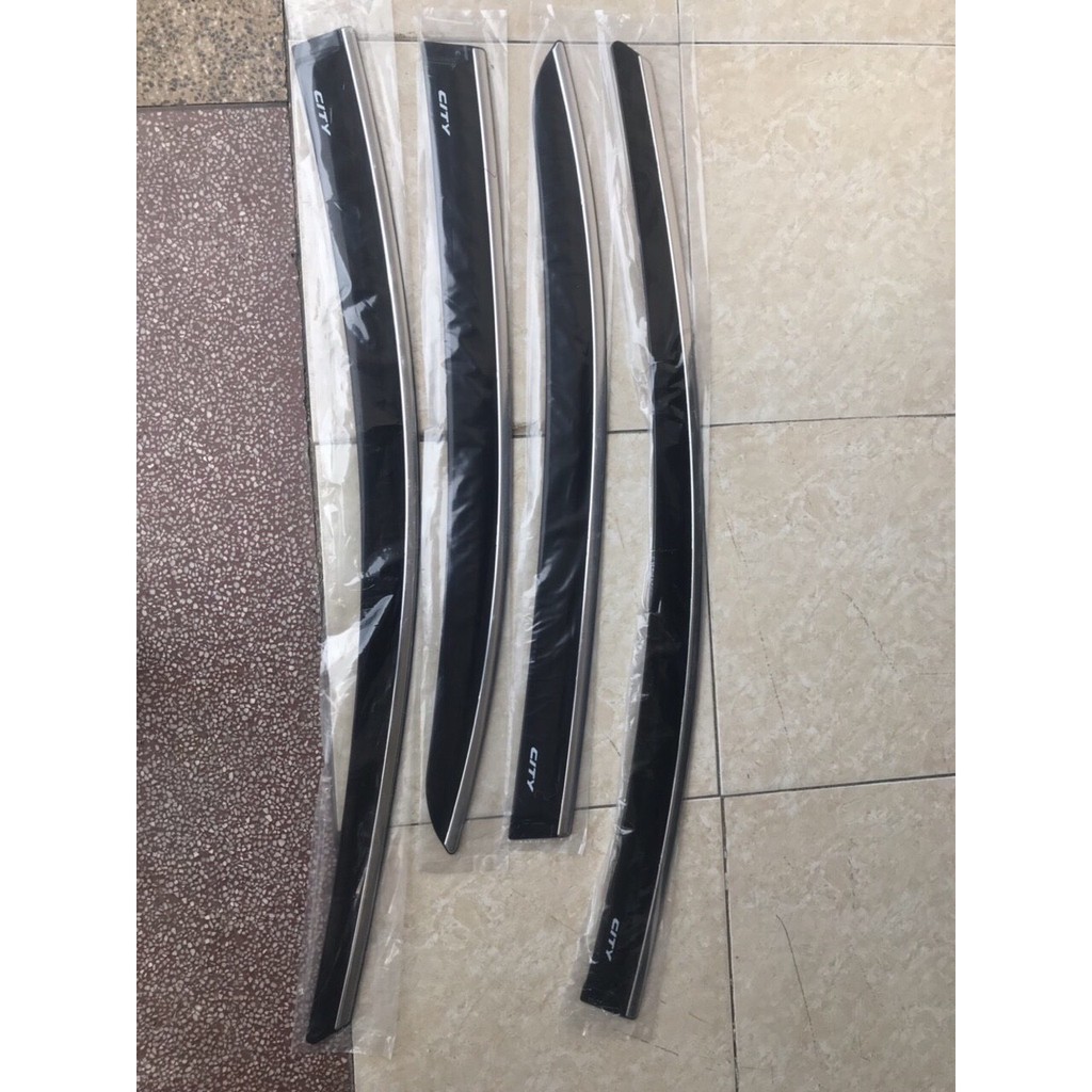 Vè che mưa xe Honda City đời 2021 - 2022 chỉ inox cao cấp nhất thị trường - Giá 1 bộ