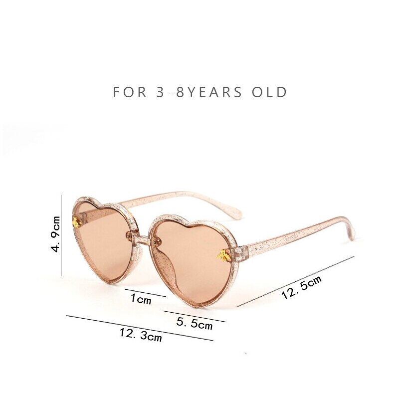 Kính Mát Hình Trái Tim Chống Tia UV400 Sự Bảo Vệ