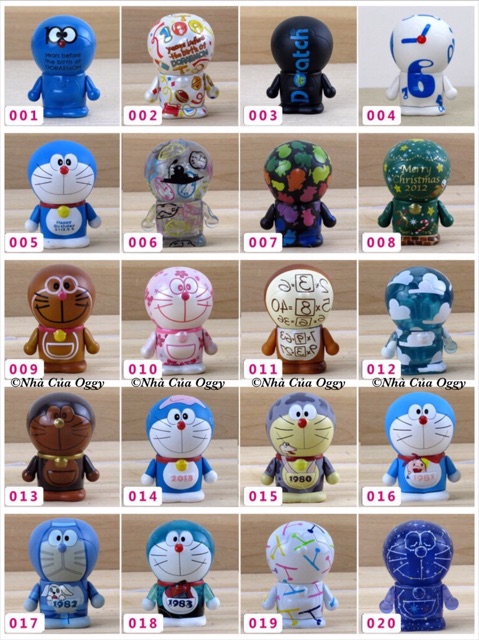 Mô hình Doraemon kỷ niệm 100 năm STT: 1-20