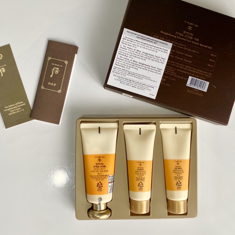 DATE XA GIÁ TỐT - SỮA RỬA MẶT VÀ TẨY TRANG WHOO VÀNG 40ml