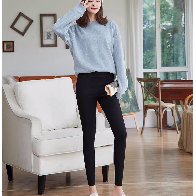 Quần legging nữ Latozia dáng dài cạp cao chống xoắn, phụ kiện thời trang Skinny xuất Hàn QD03