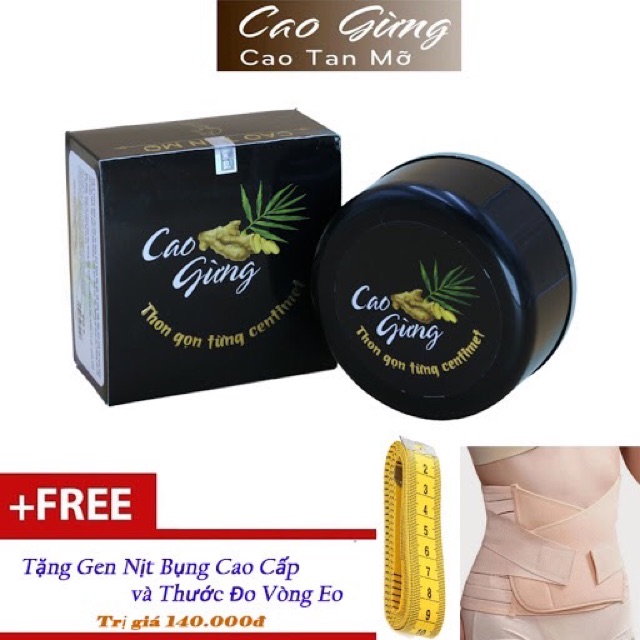 CHÍNH HÃNG CÔNG TY -CAO GỪNG TAN MỠ BỤNG TẶNG NỊT BỤNG VÀ THƯỚC DÂY