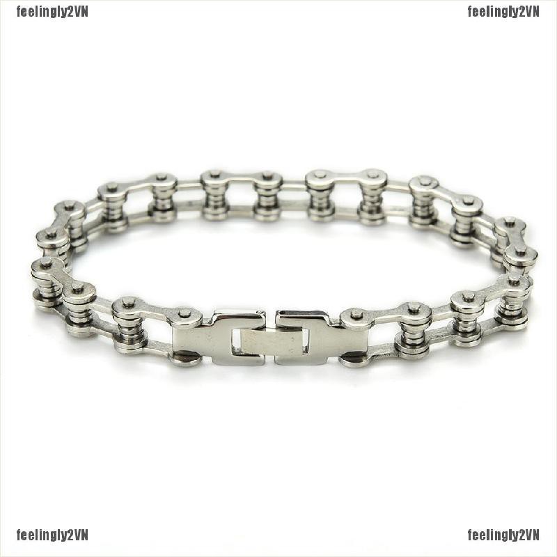 Vòng đeo tay kiểu xích xe đạp phong cách Punk cá tính