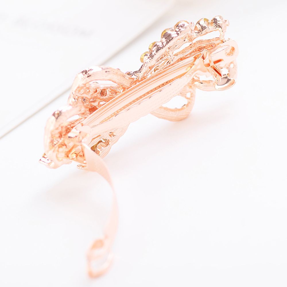 Kẹp tóc hợp kim hình bướm đính đá lấp lánh