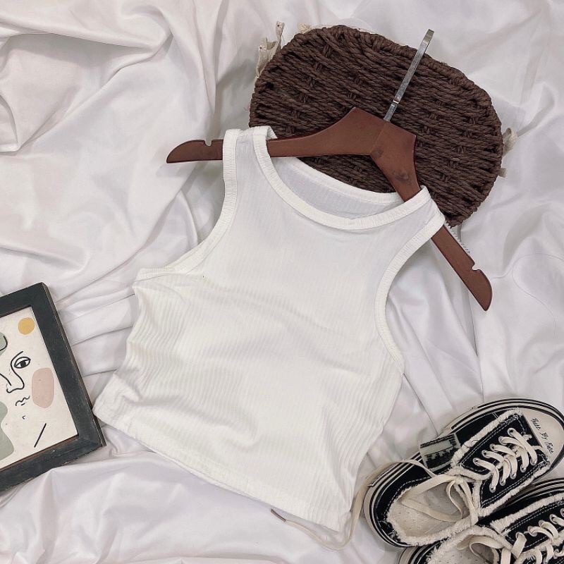 Áo croptop ba lỗ thun dáng croptop nữ - Phông trơn body dáng ôm co dãn cá tính ulzzang