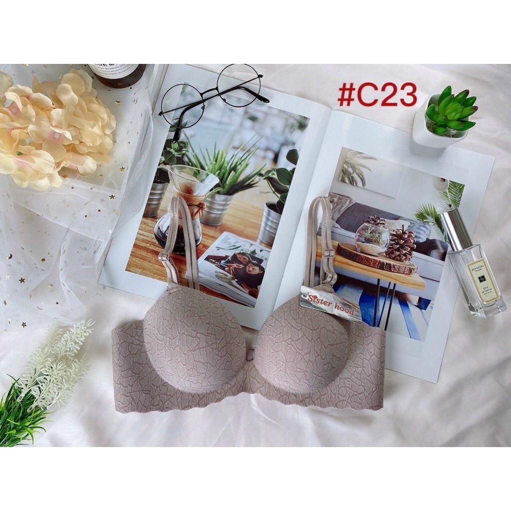 Áo su thái lan không gọng sisterhood C23 đệm dày siêu nâng 5cm