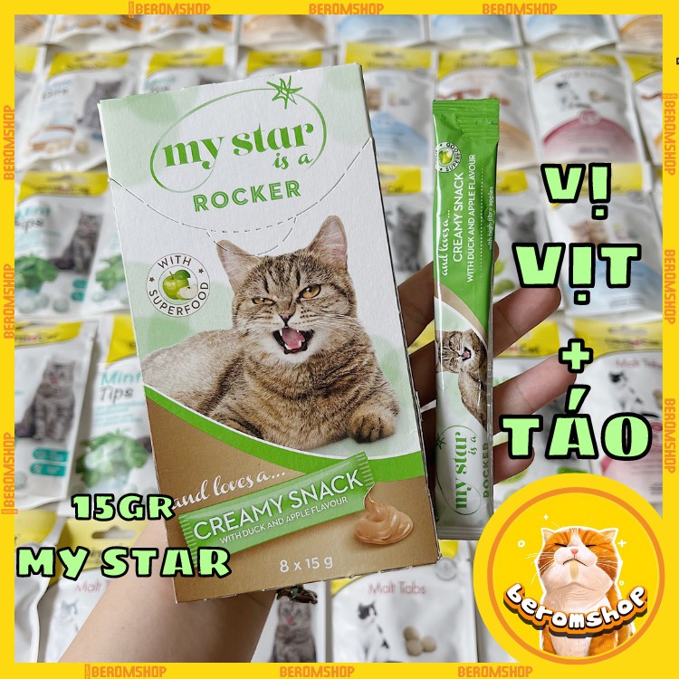 SÚP THƯỞNG CHO MÈO MY STAR IS ROCK AND DIVE 02 VỊ 15G CỰC NGON NHẬP ĐỨC GIÁ CỰC RẺ