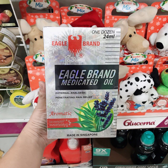 Dầu Con Ó Mỹ Chai 24ml Đủ 3 Màu Xanh - Trắng - Vàng Hàng nhập mỹ 2 nắp