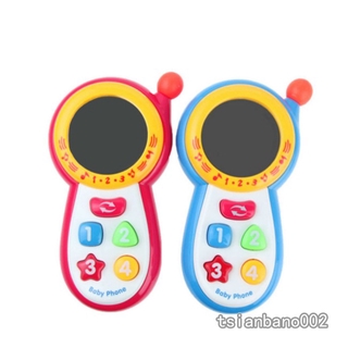 【In stock】 Baby Musical Sound Phone Toy with Mirror Children Educational Playing Toys